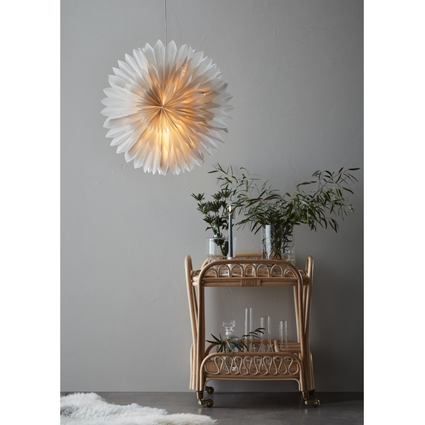 Markslöjd 705841 - Božićna dekoracija SOLINA 1xE14/25W/230V pr. 60 cm bijela