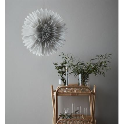 Markslöjd 705841 - Božićna dekoracija SOLINA 1xE14/25W/230V promjer 60 cm bijela