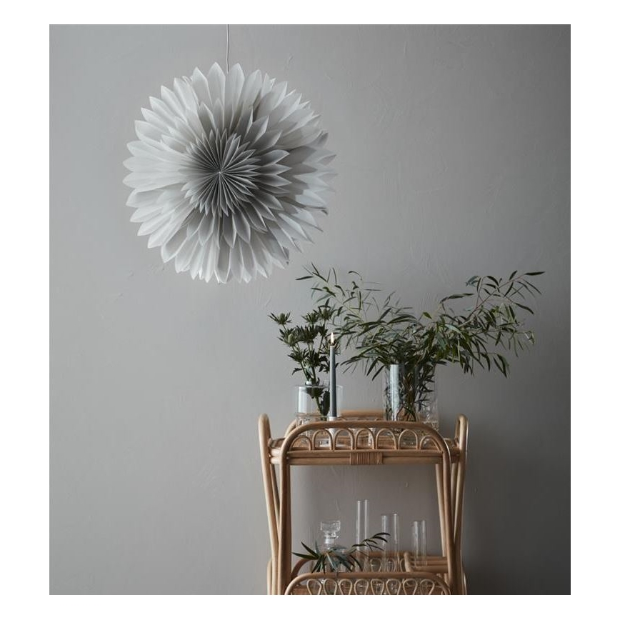Markslöjd 705841 - Božićna dekoracija SOLINA 1xE14/25W/230V pr. 60 cm bijela