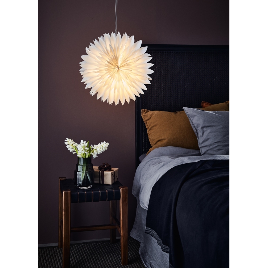 Markslöjd 705843 - Božićna dekoracija SOLINA 1xE14/25W/230V pr. 45 cm bijela