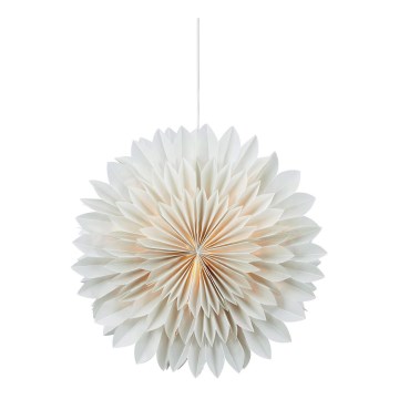Markslöjd 705843 - Božićna dekoracija SOLINA 1xE14/25W/230V promjer 45 cm bijela
