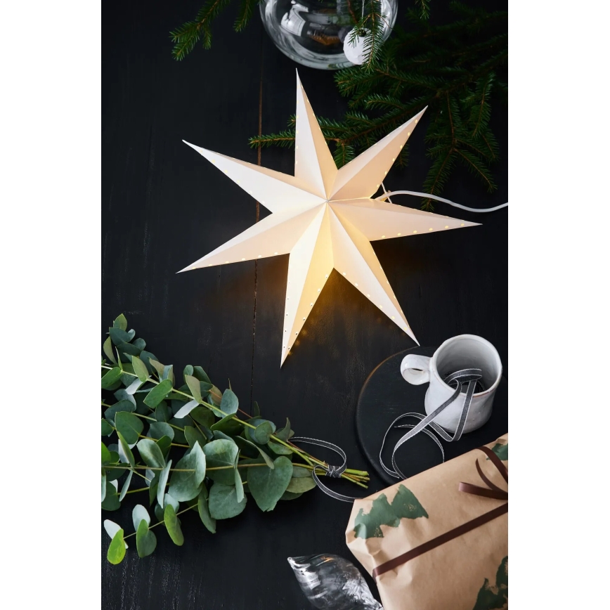 Markslöjd 705926 - Božićna dekoracija LIVELY 1xE14/6W/230V Ø45 cm bijela