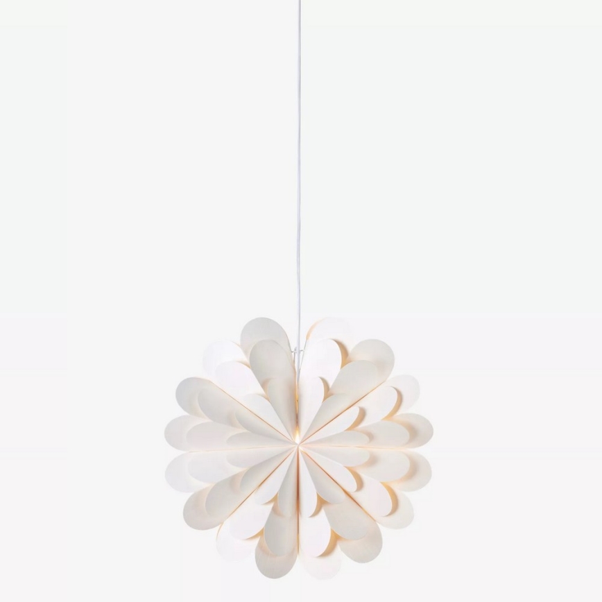 Markslöjd 705944 - Božićna dekoracija MARAVILLA 1xE14/25W/230V pr. 45 cm bijela