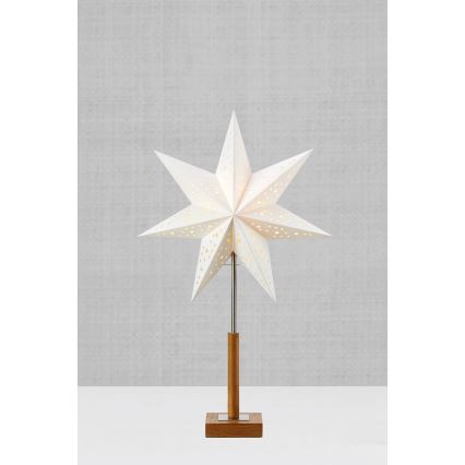 Markslöjd 706041 - Božićna dekoracija SOLVALLA 1xE14/25W/230V 35 cm bijela/hrast