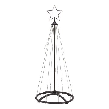 Markslöjd 706328 - LED vanjska božićna dekoracija ABETO 90xLED/2,7W/230V 1,2m IP44 crna
