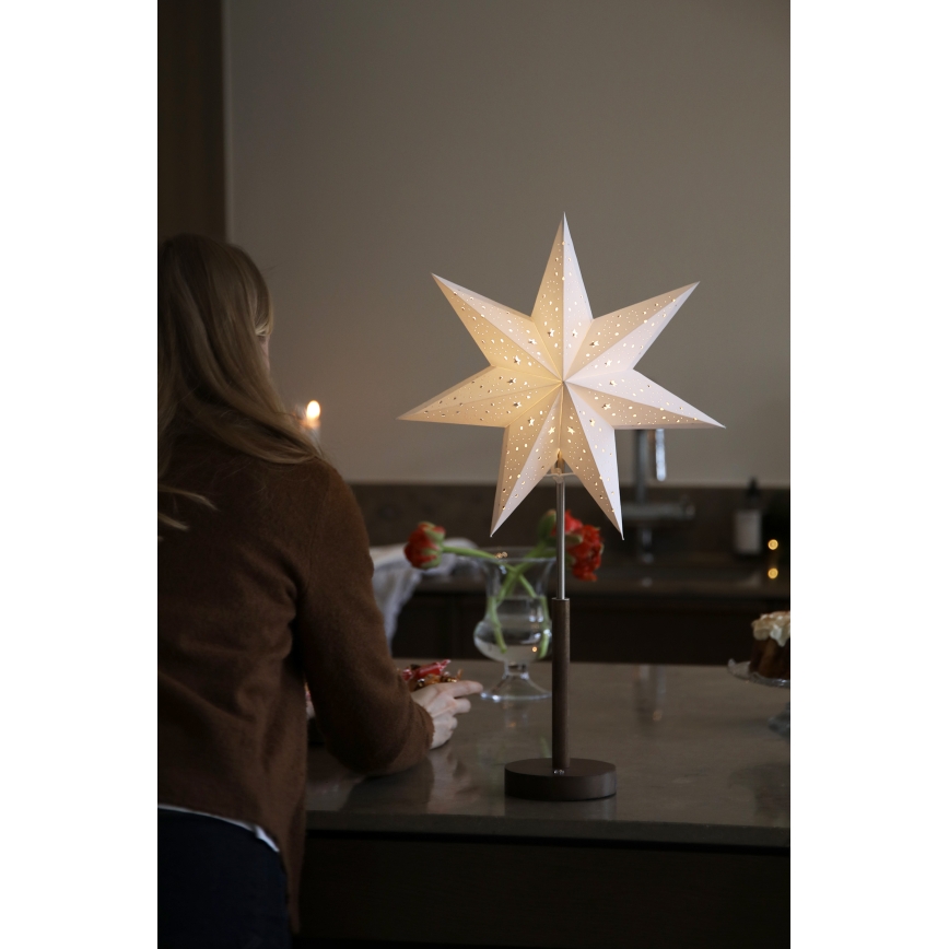 Markslöjd 706493 - LED punjiva božićna dekoracija NOELLA LED/0,5W/3,7V 2000 mAh smeđa/bijela