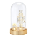 Markslöjd 706527 - LED Božićna dekoracija ISLA LED/0,12W/3xAA mesing/orašar