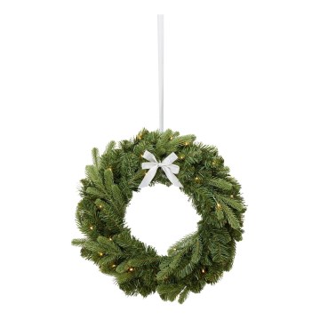 Markslöjd 706541 - LED Vanjski božićni vijenac VINTRA LED/3W/3xAA Ø 60 cm IP44 topla bijela