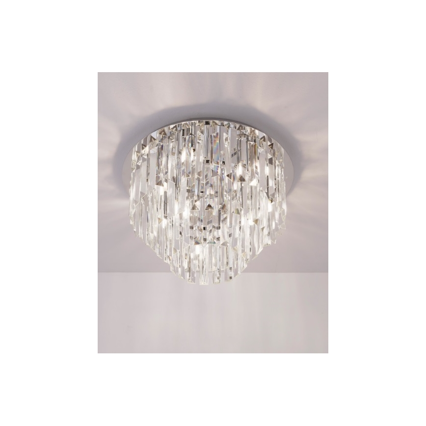 MAXLIGHT C0136 - Stropna svjetiljka MONACO 9xG9/40W/230V pr. 42 cm sjajni krom