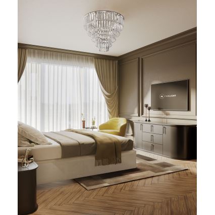 MAXLIGHT C0137 - Stropna svjetiljka MONACO 15xG9/40W/230V pr. 60 cm sjajni krom