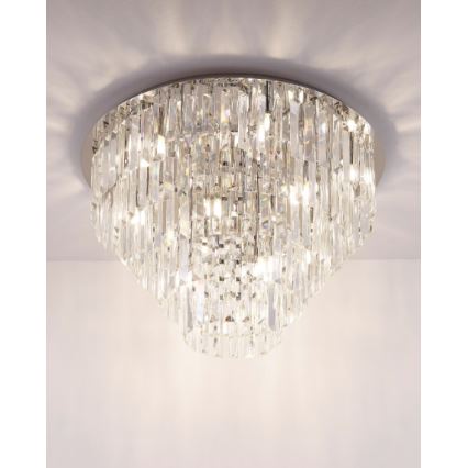 MAXLIGHT C0137 - Stropna svjetiljka MONACO 15xG9/40W/230V pr. 60 cm sjajni krom