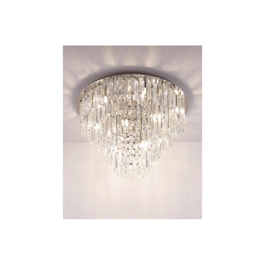 MAXLIGHT C0137 - Stropna svjetiljka MONACO 15xG9/40W/230V pr. 60 cm sjajni krom