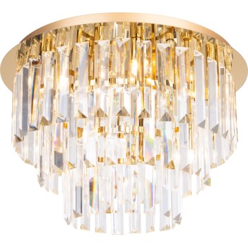 MAXLIGHT C0205 - Stropna svjetiljka MONACO 9xG9/40W/230V pr. 42 cm zlatna