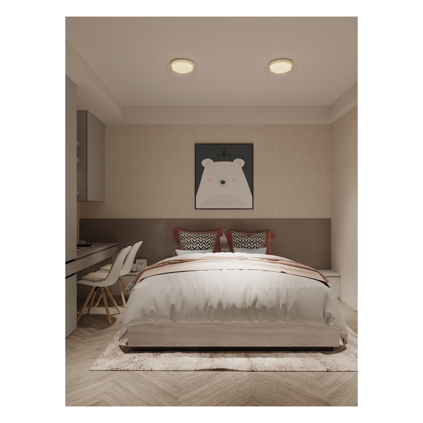 MAXLIGHT C0233 - LED Stropna svjetiljka DUO LED/10W/230V pr. 34 cm bijela