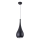 MAXLIGHT P0233 - Luster na sajli DROP 1xE27/40W/230V pr. 20 cm crna