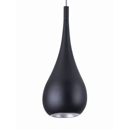 MAXLIGHT P0233 - Luster na sajli DROP 1xE27/40W/230V pr. 20 cm crna