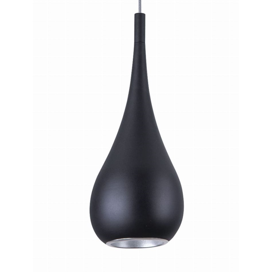 MAXLIGHT P0233 - Luster na sajli DROP 1xE27/40W/230V pr. 20 cm crna