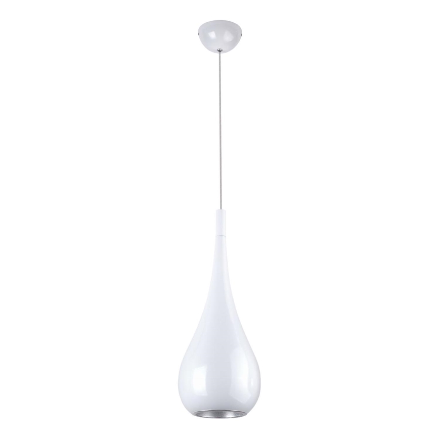 MAXLIGHT P0235 - Luster na sajli DROP 1xE27/40W/230V pr. 20 cm bijela