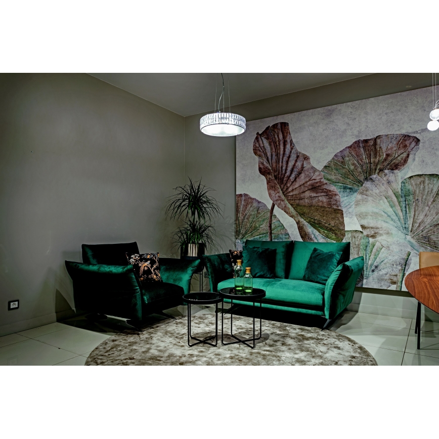 MAXLIGHT P0238 - Luster na sajli DIAMANTE 6xG9/42W/230V pr. 46 cm sjajni krom