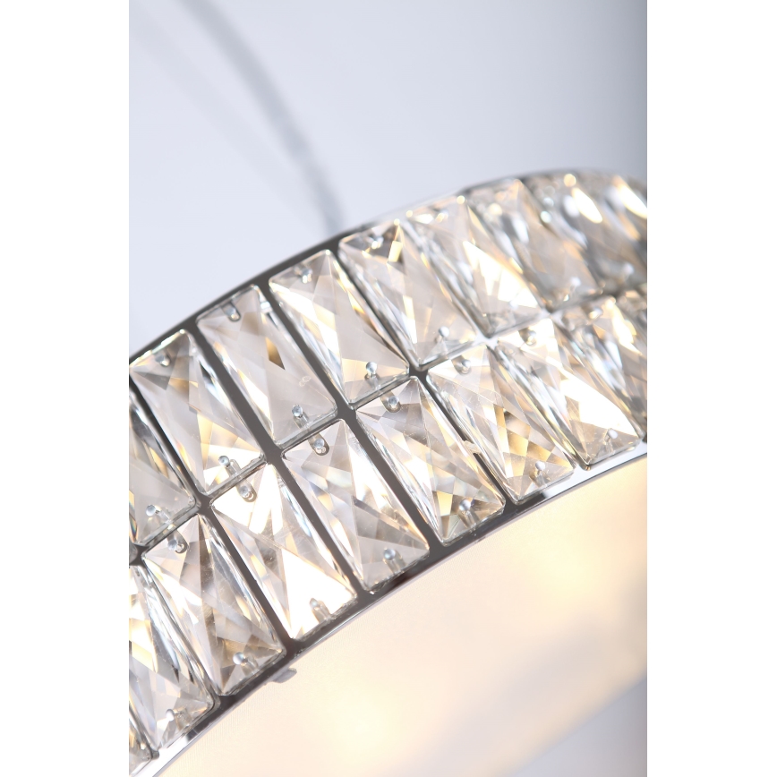 MAXLIGHT P0238 - Luster na sajli DIAMANTE 6xG9/42W/230V pr. 46 cm sjajni krom