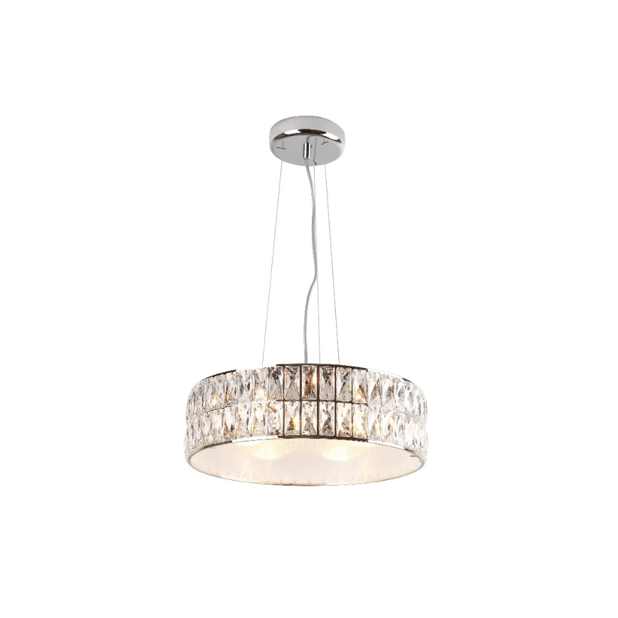 MAXLIGHT P0238 - Luster na sajli DIAMANTE 6xG9/42W/230V pr. 46 cm sjajni krom