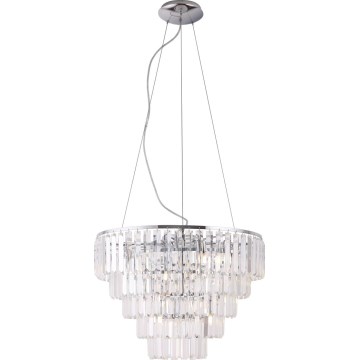 MAXLIGHT P0260 - Luster na sajli MONACO 15xG9/40W/230V pr. 60 cm sjajni krom