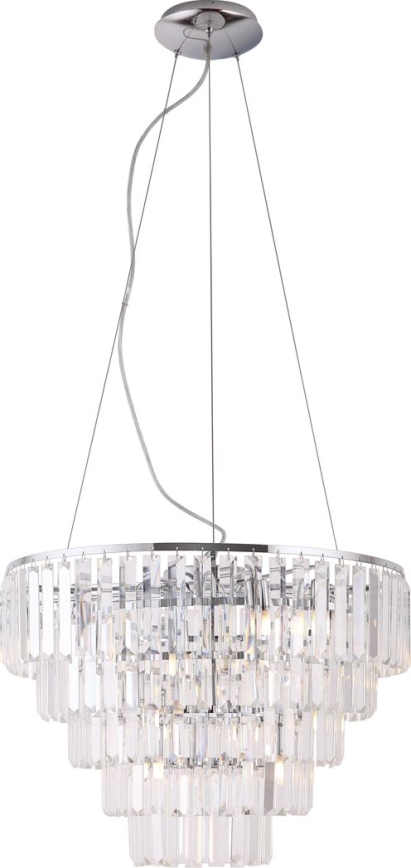 MAXLIGHT P0260 - Luster na sajli MONACO 15xG9/40W/230V pr. 60 cm sjajni krom