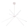 MAXLIGHT P0270 - LED Luster na sajli SPIDER LED/33W/230V bijela