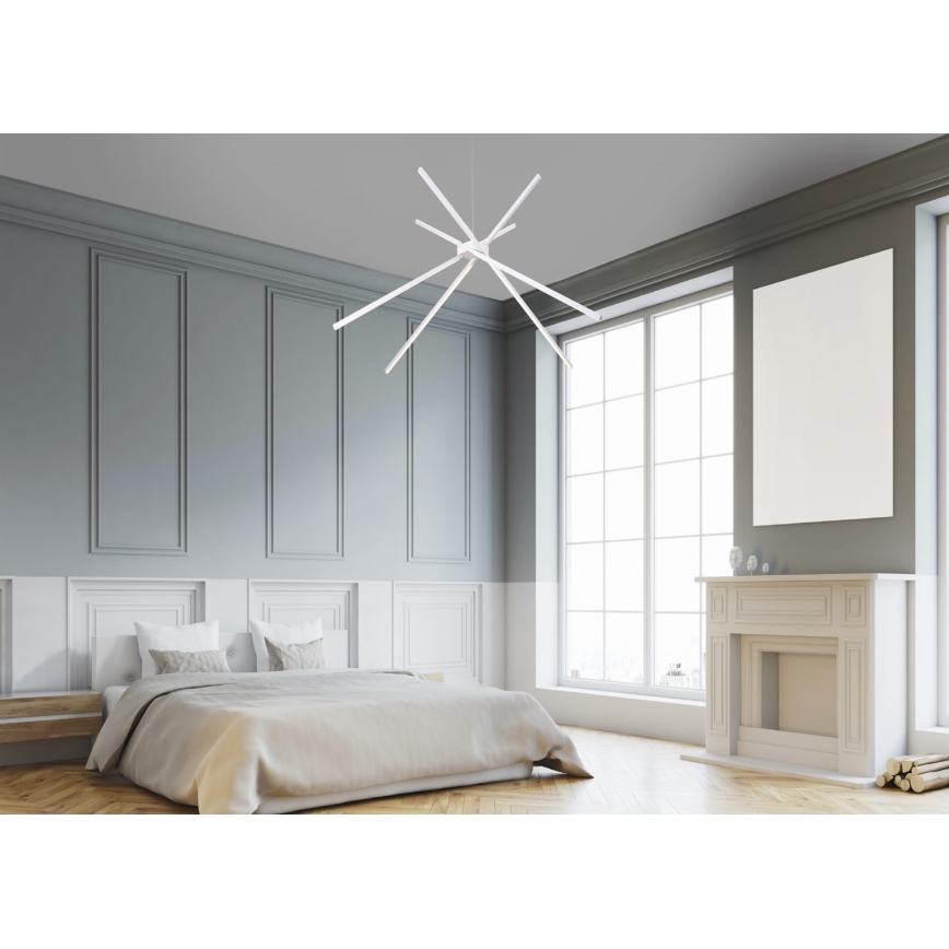 MAXLIGHT P0270 - LED Luster na sajli SPIDER LED/33W/230V bijela
