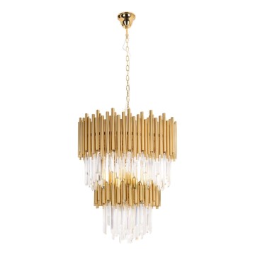 MAXLIGHT P0283 - Luster na lancu VOGUE 16xE14/40W/230V pr. 60 cm zlatna