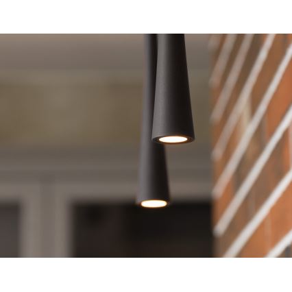 MAXLIGHT P0373 - LED Luster na sajli COFFEE LED/7W/230V pr. 3 cm crna