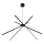 MAXLIGHT P0412 - LED Luster na sajli SPIDER LED/33W/230V crna