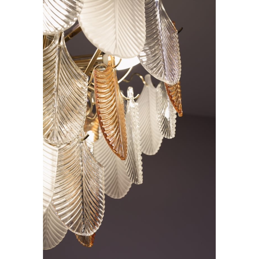MAXLIGHT P0418 - Luster na lancu ARWENA 15xE14/40W/230V pr. 80 cm zlatna