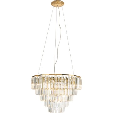 MAXLIGHT P0424 - Luster na sajli MONACO 15xG9/40W/230V pr. 60 cm zlatna