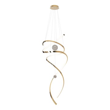 MAXLIGHT P0427D - LED Prigušivi luster na sajli RITZ LED/100W/230V pr. 60 cm CRI 90 zlatna