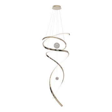 MAXLIGHT P0483D - LED Prigušivi luster na sajli RITZ LED/100W/230V pr. 60 cm CRI 90 mesing