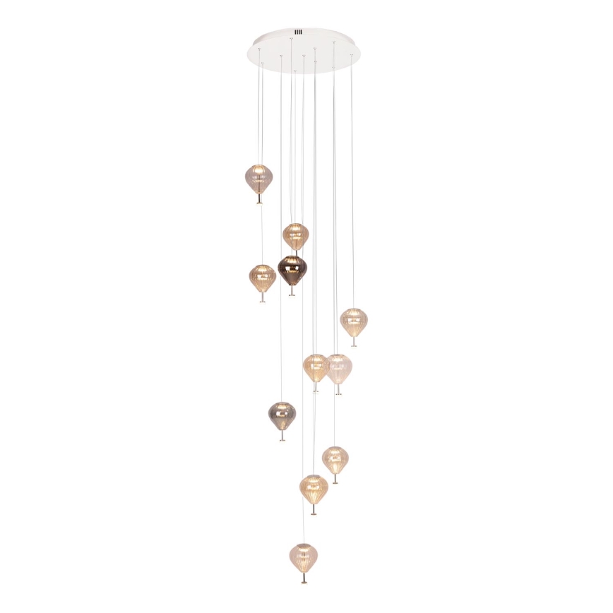 MAXLIGHT P0526D - LED Prigušivi luster na sajli PALLONCINI 11xLED/6W/230V pr. 45 cm prozirna/bež/dimna
