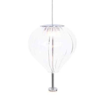 MAXLIGHT P0527 - LED Luster na sajli PALLONCINI 2xLED/3W/230V pr. 12 cm prozirna