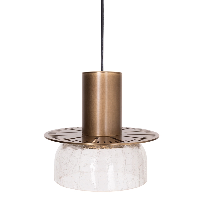 MAXLIGHT P0530 - LED Luster na sajli SIGNATURE LED/8W/230V pr. 15 cm mesing/prozirna