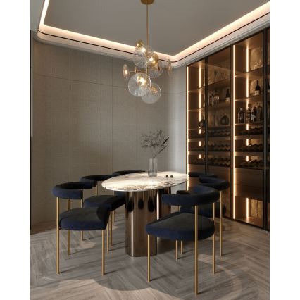 MAXLIGHT P0541 - LED Viseći luster ALLURE 14xLED/5W/230V pr. 60 cm zlatna