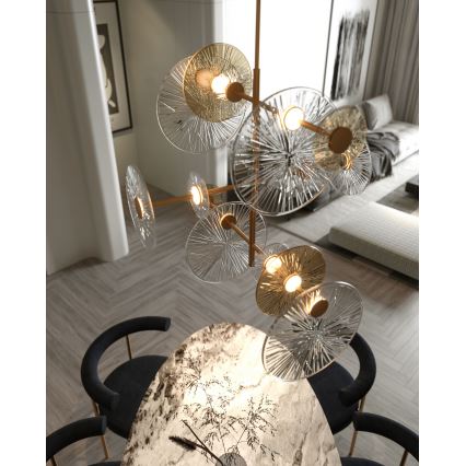 MAXLIGHT P0541 - LED Viseći luster ALLURE 14xLED/5W/230V pr. 60 cm zlatna