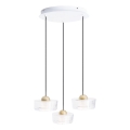 MAXLIGHT P0543 - LED Luster na sajli LIPARI LED/22W/230V pr. 35 cm prozirna