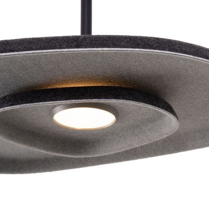 MAXLIGHT P0560 - LED Luster na sajli DEUX LED/5W/230V crna