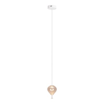 MAXLIGHT P0575 - LED Luster na sajli PALLONCINI 2xLED/3W/230V pr. 12 cm bež
