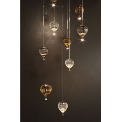 MAXLIGHT P0576 - LED Luster na sajli PALLONCINI 2xLED/3W/230V pr. 12 cm dimna