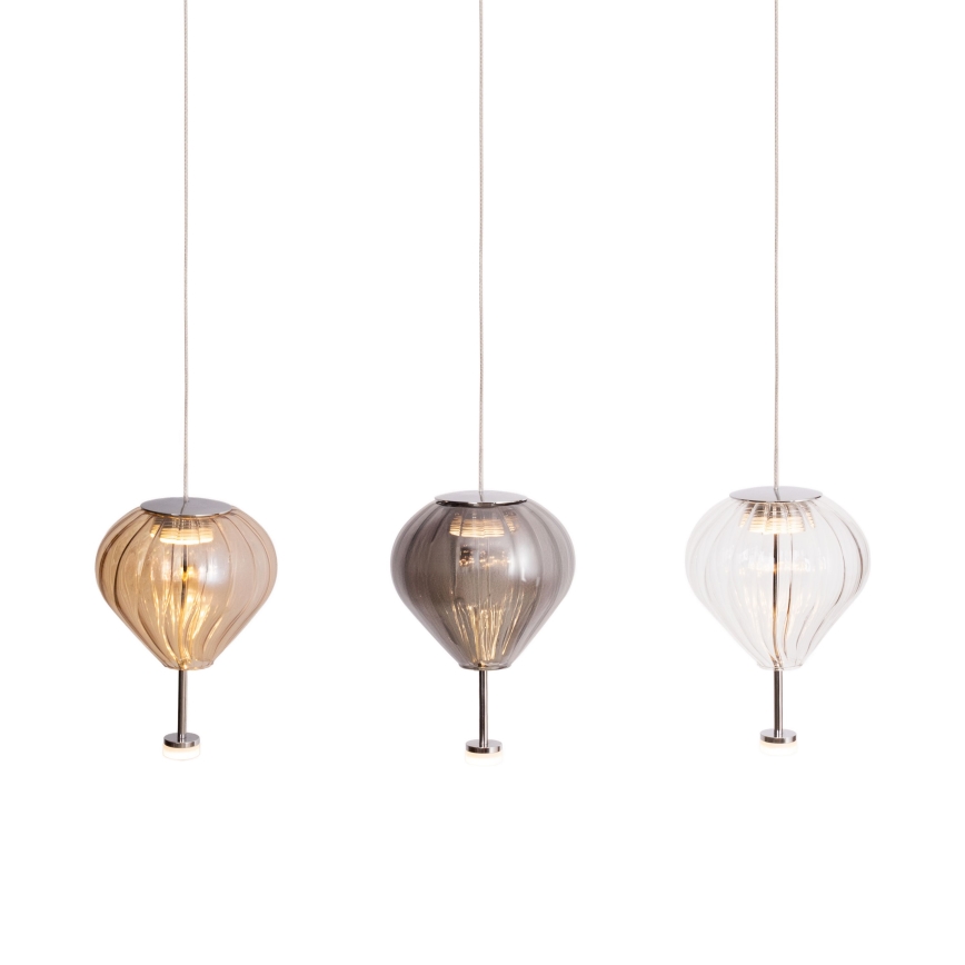 MAXLIGHT P0576 - LED Luster na sajli PALLONCINI 2xLED/3W/230V pr. 12 cm dimna