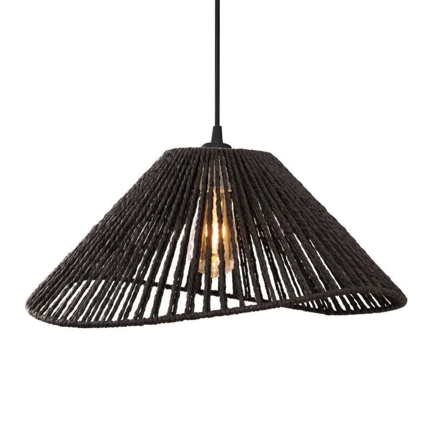 MAXLIGHT P0579 - Luster na sajli AMALFI 1xE27/15W/230V pr. 45 cm crna