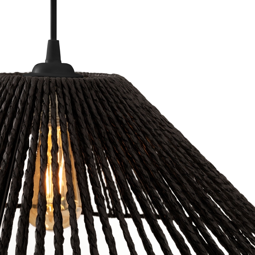 MAXLIGHT P0579 - Luster na sajli AMALFI 1xE27/15W/230V pr. 45 cm crna