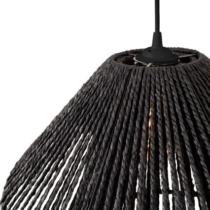 MAXLIGHT P0580 - Luster na sajli AMALFI 1xE27/15W/230V pr. 45 cm crna