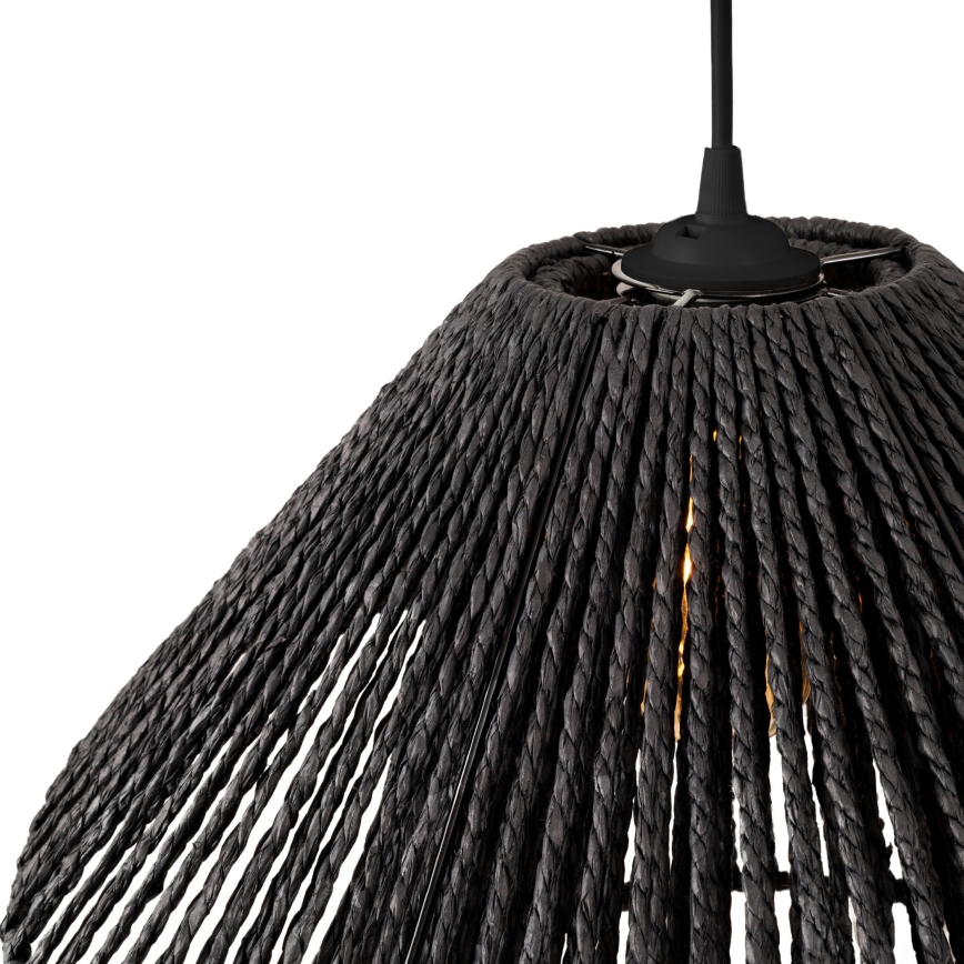 MAXLIGHT P0580 - Luster na sajli AMALFI 1xE27/15W/230V pr. 45 cm crna